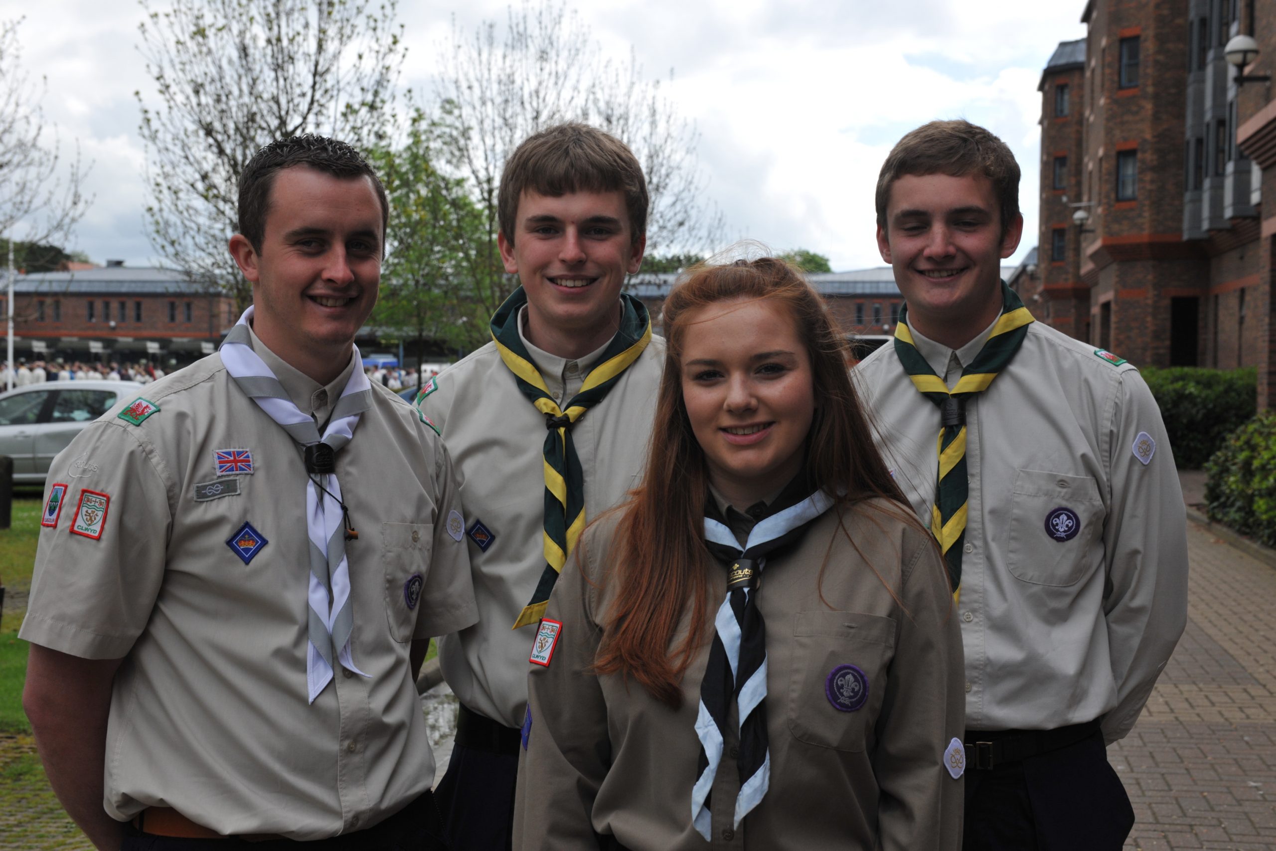 Queen's Scouts Sion, Jonathan, Rebecca and Jonathan